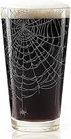Vista 3 de SPIDERWEBS Engraved Beer Pint Glass Great Monster Scary Halloween Holiday Gift Idea & Decor!