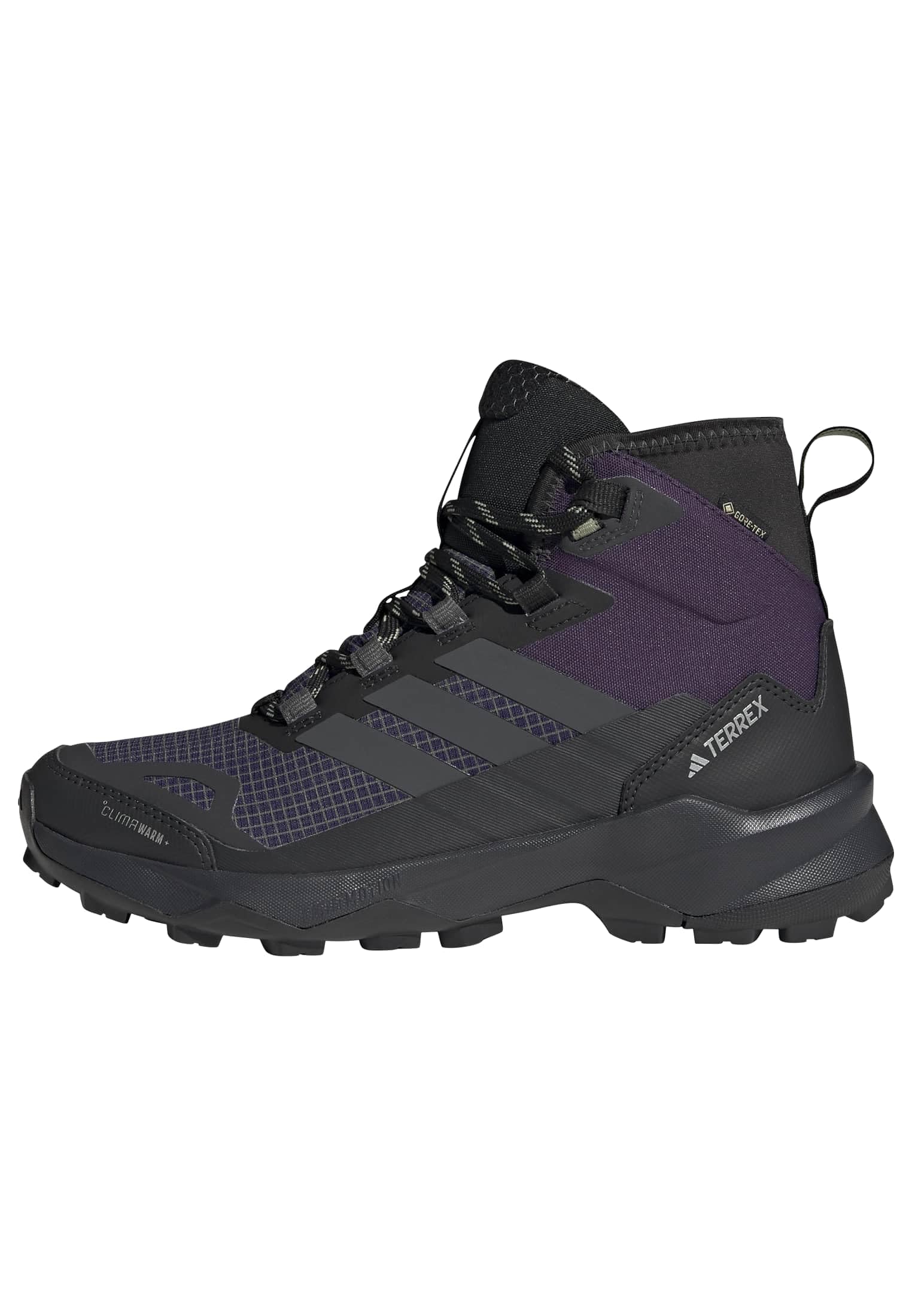 adidas Women's Terrex Skychaser AX5 Mid Gore-TEX Climawarm+ Hiking Shoes, Aurora Plum/Grey Six/Tent Green, 8.5 UK