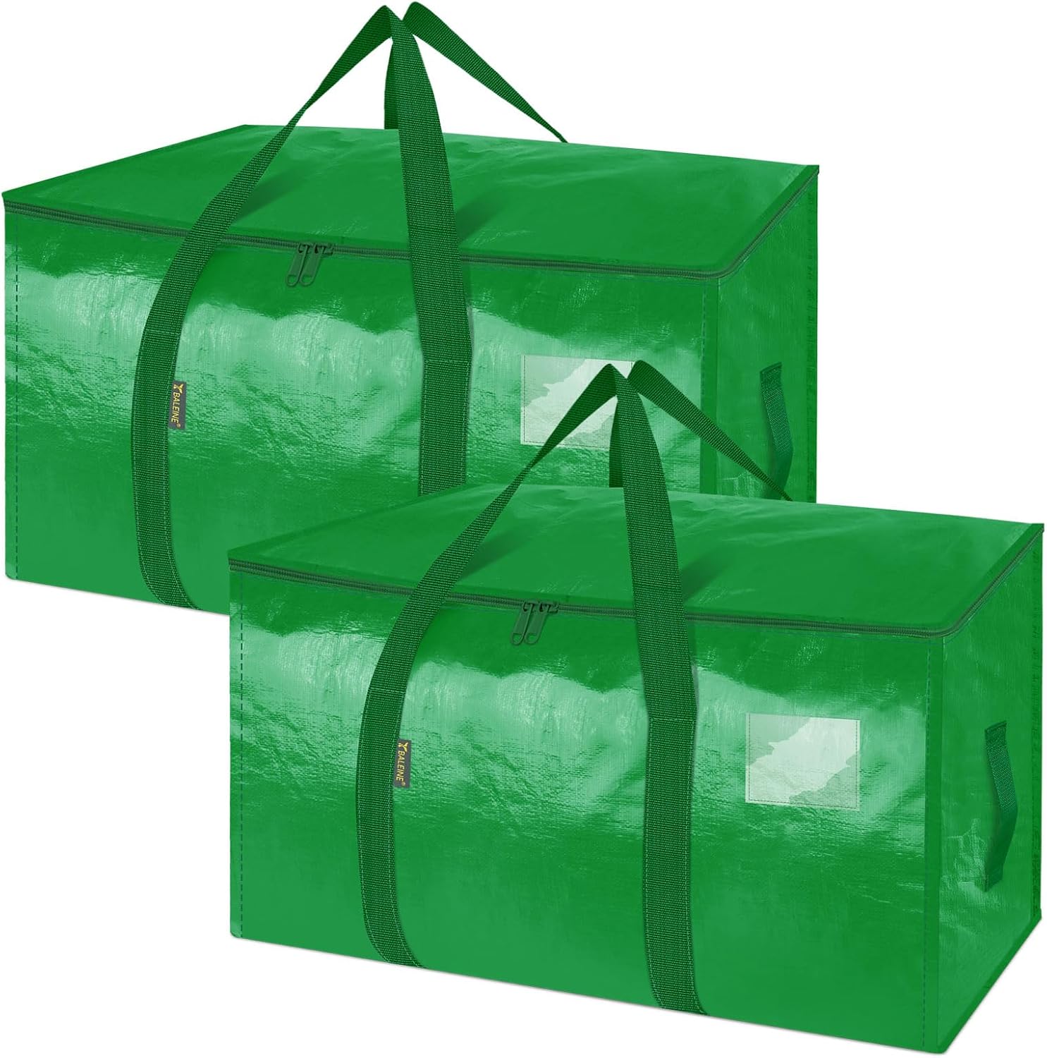 BALEINE 2Pack Oversized Moving Bags with Reinforced Handles, HeavyDuty Storage
