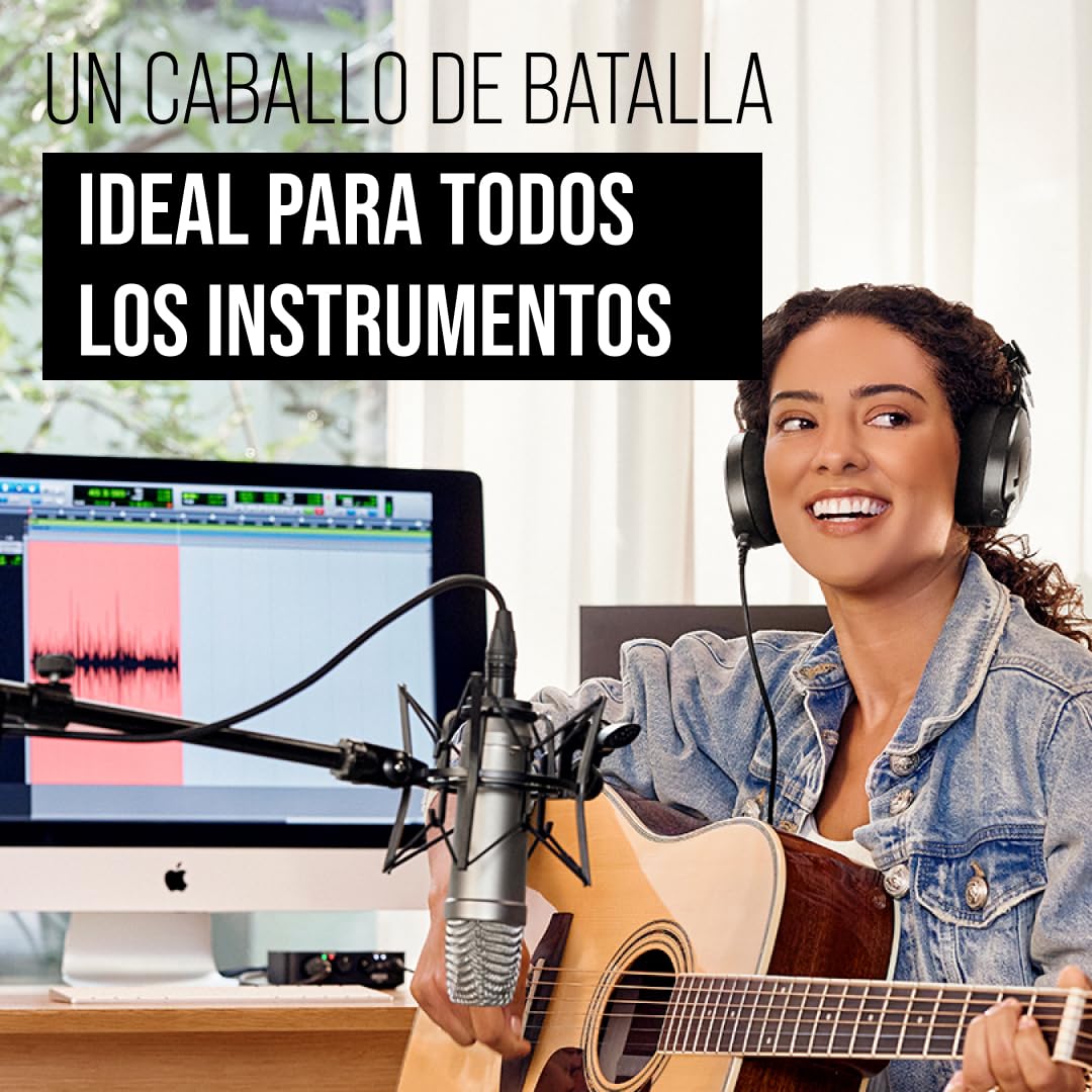 Rode Microphones NT1-A, Micrófono de Diafragma Grande para Estudios de Grabación, Alámbrico, Plateado