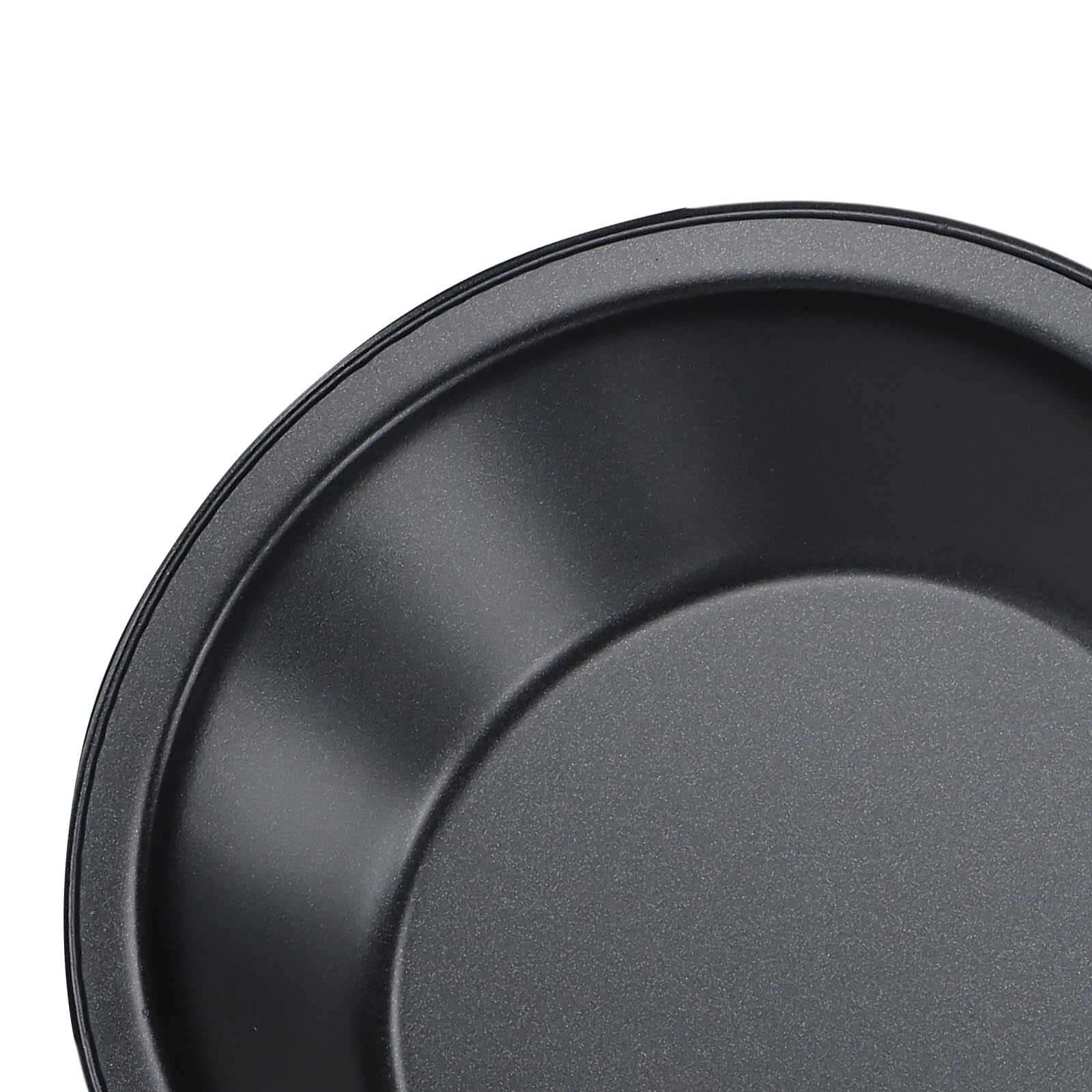 SINJEUN Mini-Kuchenformen, 12,7 cm, Karbonstahl, antihaftbeschichtet, kleine Kuchenformen, rund, einzelne Kuchenformen zum Backen, Kuchen, Brot, Quiches, Torten, Desserts, Schwarz, 24 Stück