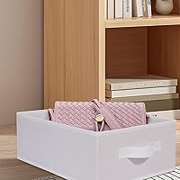 Vista 47 de JAKAGO Fabric Storage Bins set of 4 Rectangle Storage Baskets with Handle Foldable Closet Organizer for Clothes Towel bedding Books Collapsible