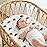 Gllquen Baby Bassinet Sheets 4 Pack, Breathable Cozy Fitted Mattress Sheet, Elastic Travel Crib Fashionable Pattern, Standard Cradle Safe Sheets for Baby Boys Girls 32x16(Forest Tale)