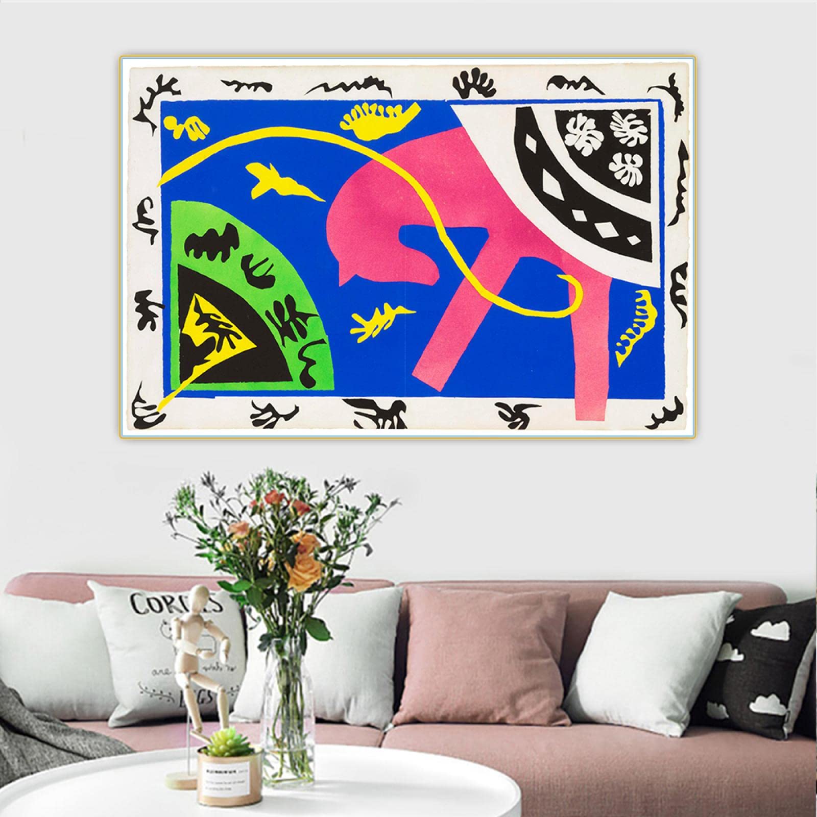 Amazon.co.jp: アンリ・マティス《馬、馬術、道化師》キャンバス油絵