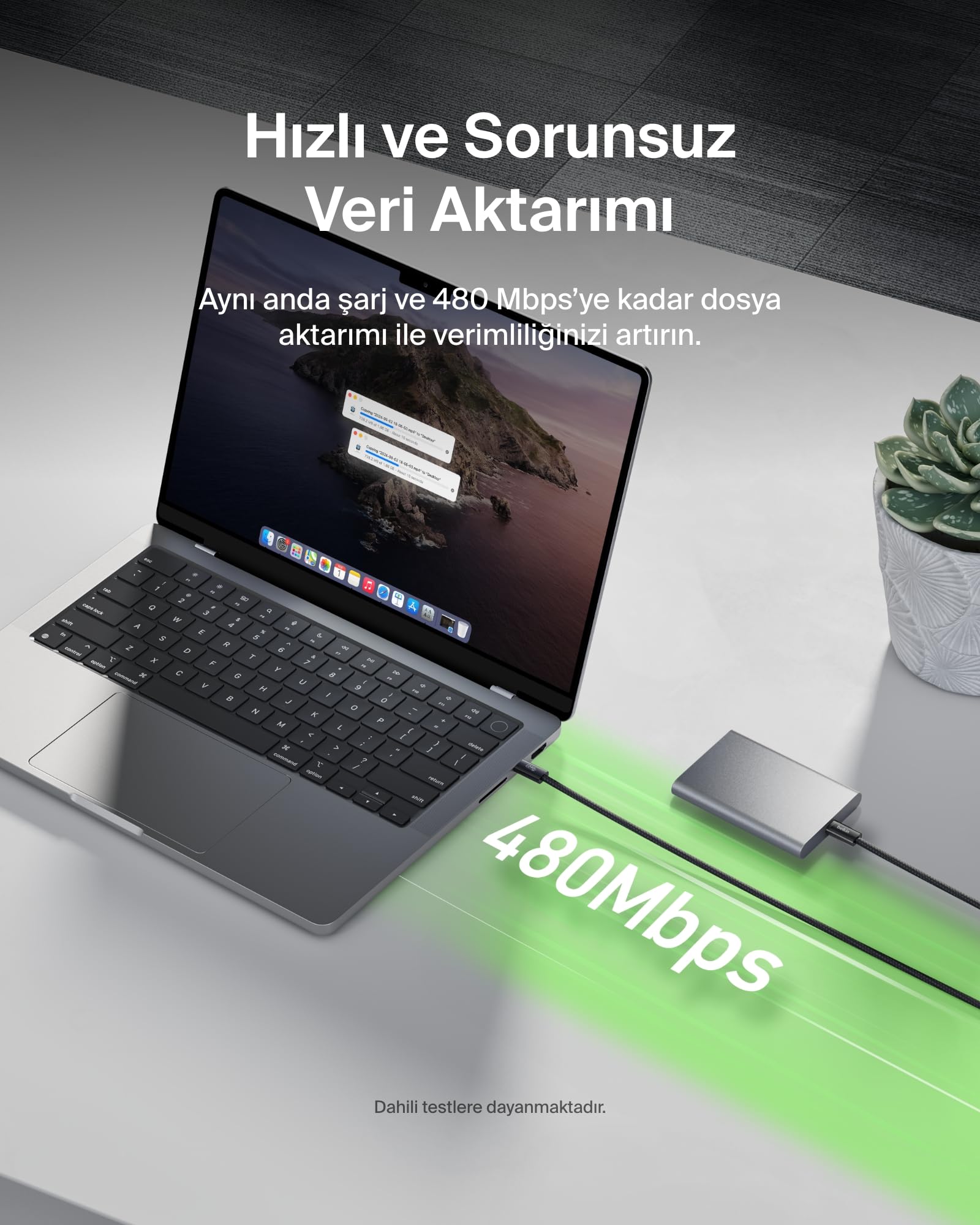 Belkin 2'li Örgülü USB-C - USB-C Kablo, 1,5 m, 240 W, Yumuşak, Esnek ve Hızlı Şarj Kablosu, iPhone 17 ve 16 Serisi, Galaxy S25, Pixel 10, iPad Pro ve Daha Fazlasıyla Uyumlu, Siyah