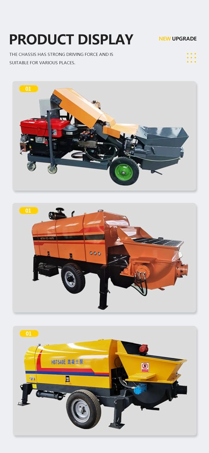 Small Concrete Pump, Portable Concrete Pump, Mini Concrete Pump – Lightweight Concrete Pump for House Building