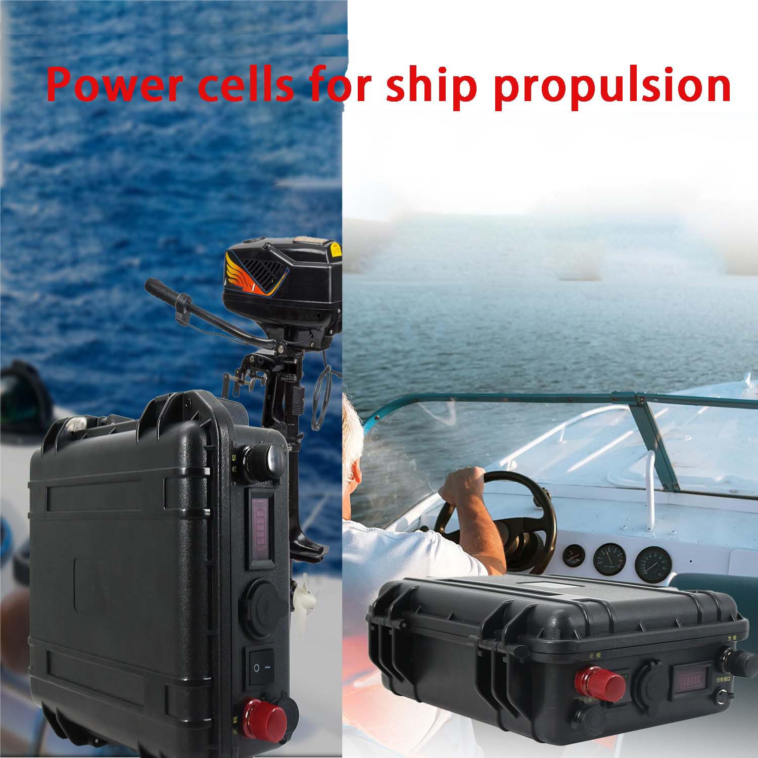 12V 24V Batería De Litio Propulsión Batería De Litio 80Ah-150Ah Built-In BMS Para Barco Eléctrico Barco De Pesca Hélice Batería De Propulsión Marina Con Cargador,12v,100AH