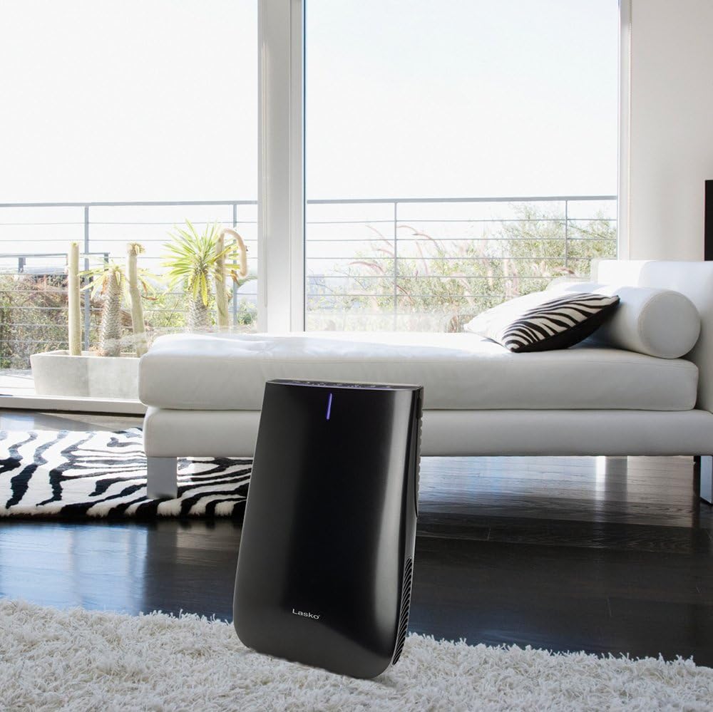 Hottest Sales Lasko Pure Platinum HEPA Air Purifier with Remote Control and Auto Clean, Model HF25630