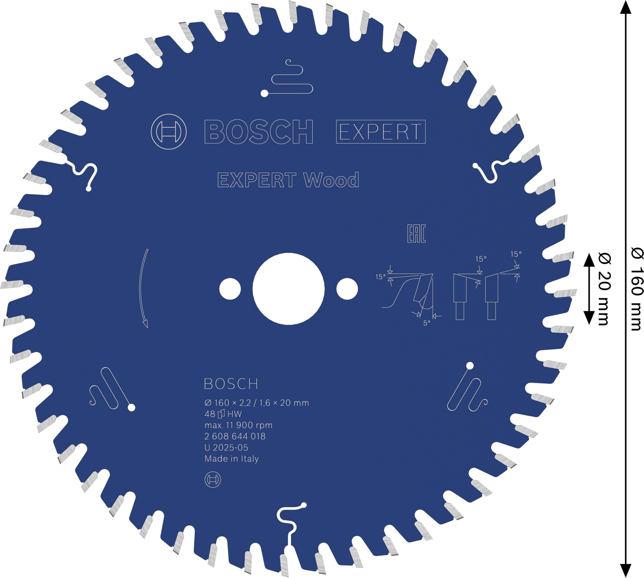 Bosch EXPERT Wood Lame de scie circulaire filaire Ø mm Professional