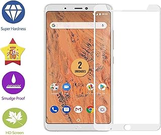 CASE & GLASS 2 Unidades de Protector de Pantalla Premium 3D Cristal
Vidrio Templado 9H BQ Aquaris X2 Blanco Cobertura Completa :
Protectores de pantalla