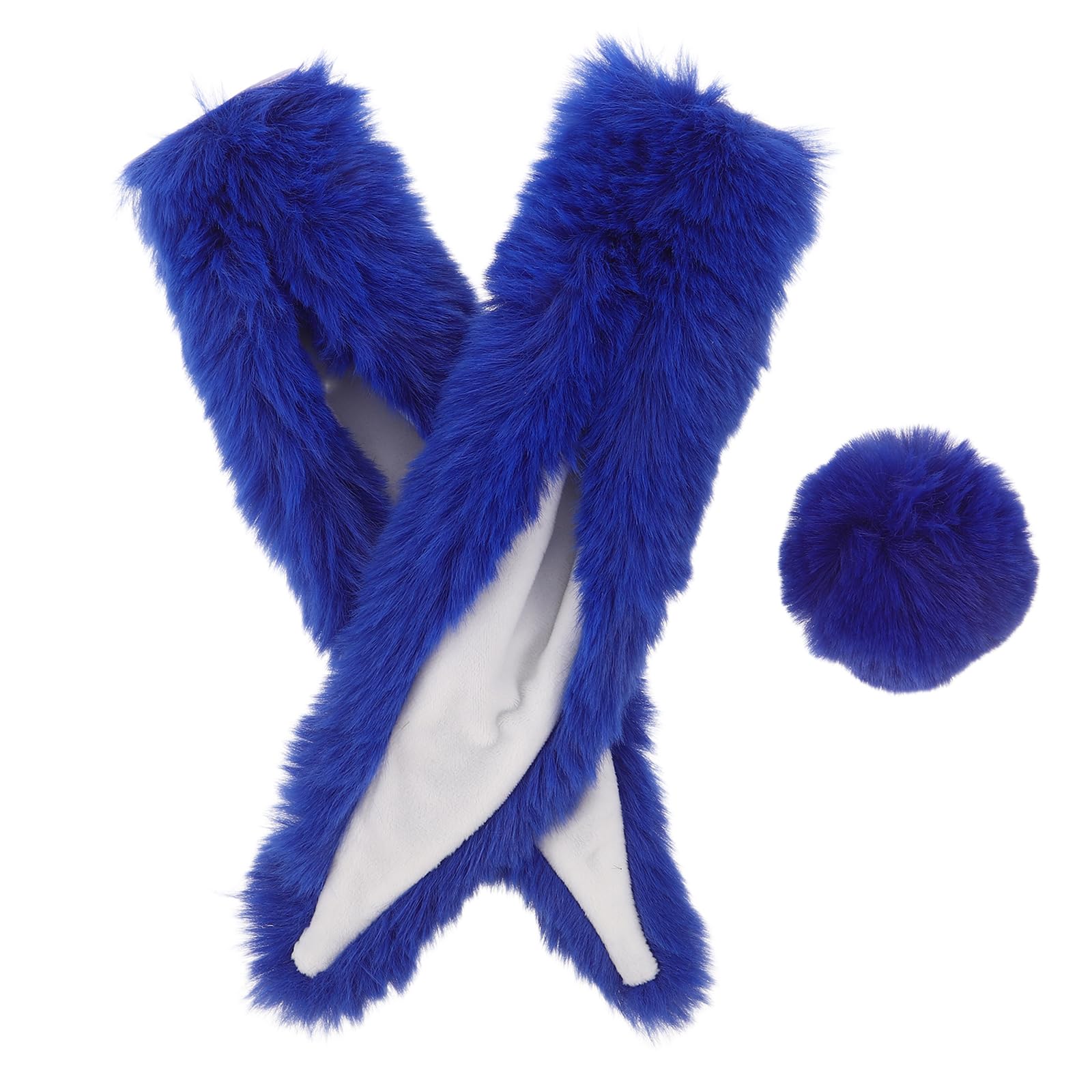 Orejas de conejo para casco autoadhesivas y ligeras Alipis azul 8