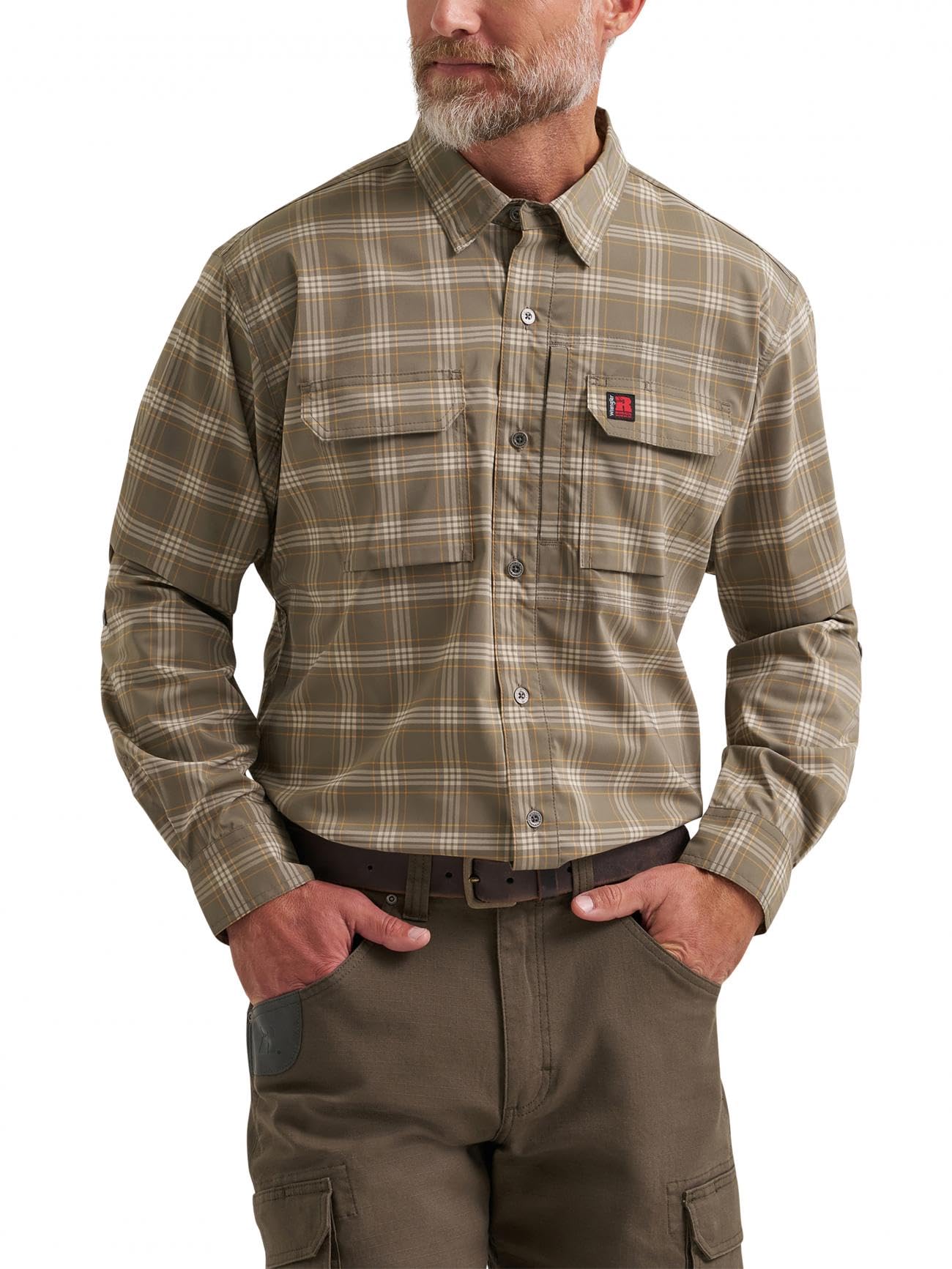 Wrangler Herren Long Sleeve Technical All Season Shirt Langärmeliges Funktionsshirt für alle Jahreszeiten (1er Pack)