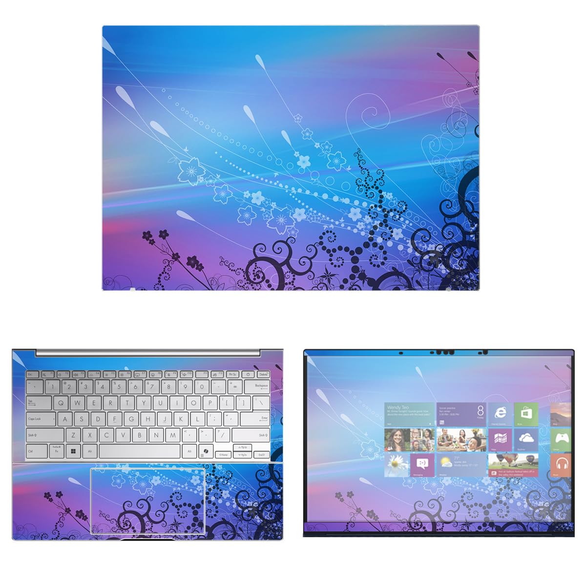 Decalrus - Protective Decal Sticker for The Asus Zenbook 14 OLED UX3405 (14" Screen) case Cover wrap ASzenbk14oled_UX3405-140