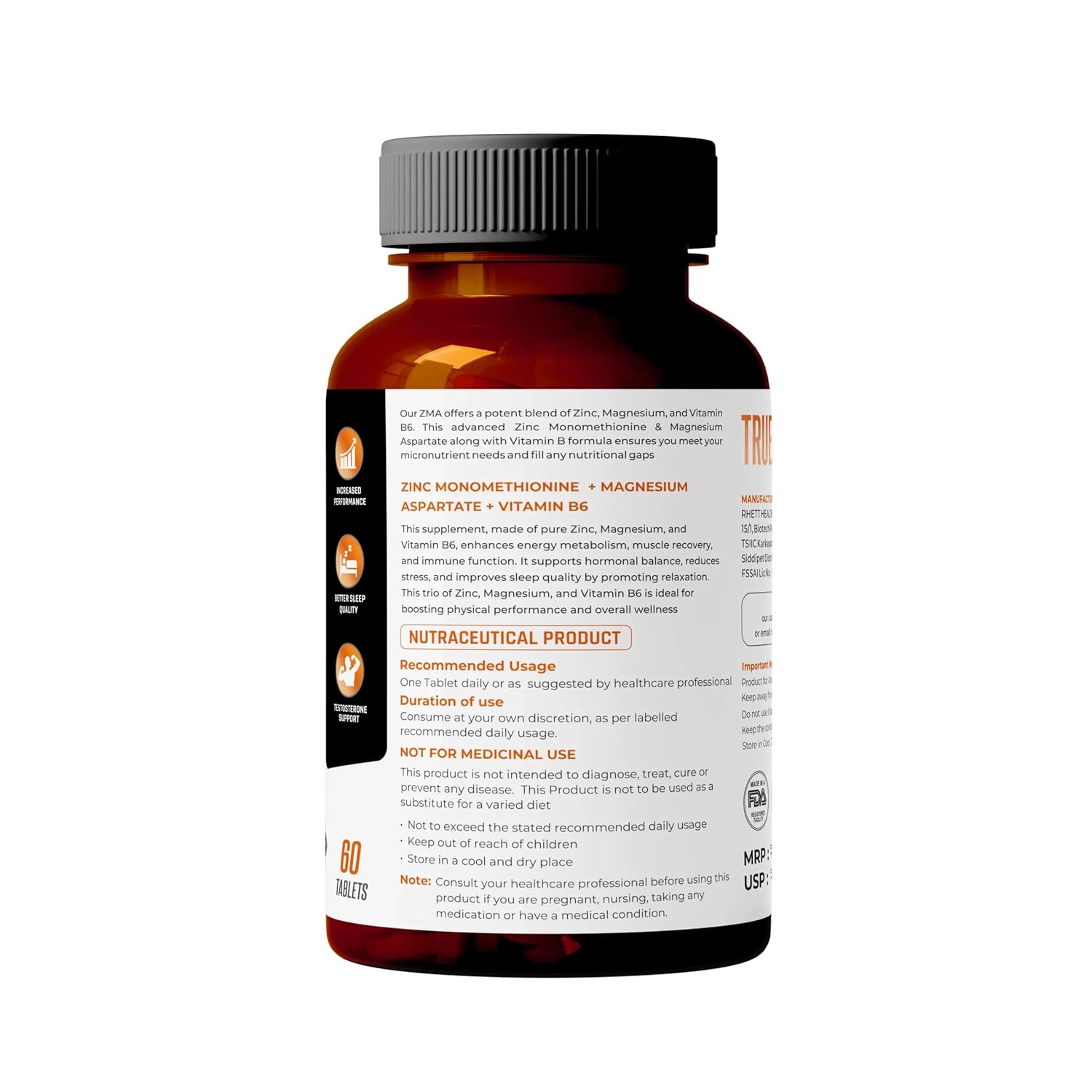 Naturaltin-ZMA (zinc magnesium vitamin B6)- increased absorption, sports recovery (60 tablets) Naturaltin-ZMA (zinc magnesium vitamin B6)- increased absorption, sports recovery (60 tablets)