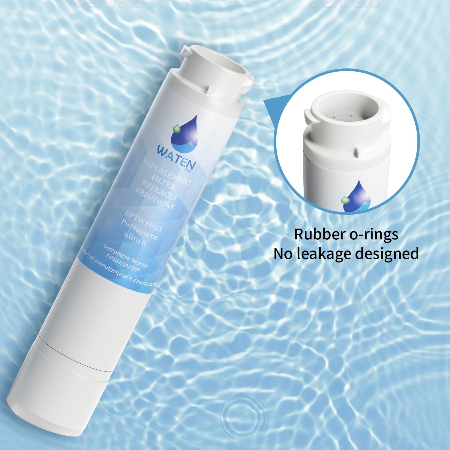 CLOWICSR Water Filter Compatible with EPTWFU01 Model, EWF02, Replacement for Pure Source Ultra II-3 PACKS