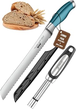 Orblue Premium Bread Knife 10-inch & Apple Corer Combo
