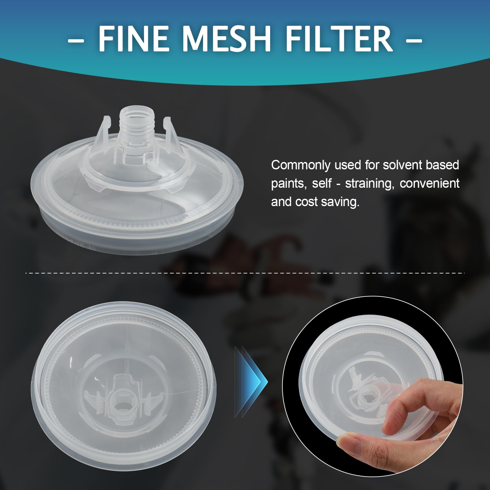 Ensemble de Godets de Peinture 600ML pour Pistolets HVLP/LVLP, Gobelet Réutilisable avec Graduation, mit Gobelets Jetables, Filtres, Bouchons, Entonnoir, Adaptateurs et Mélangeurs en Bois