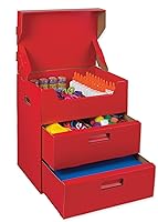 Vista 3 de Aula Keepers caja de herramientas, rojo, 50.8cmde alto x 49.75cmde ancho x 33.57cmD, 1 pieza