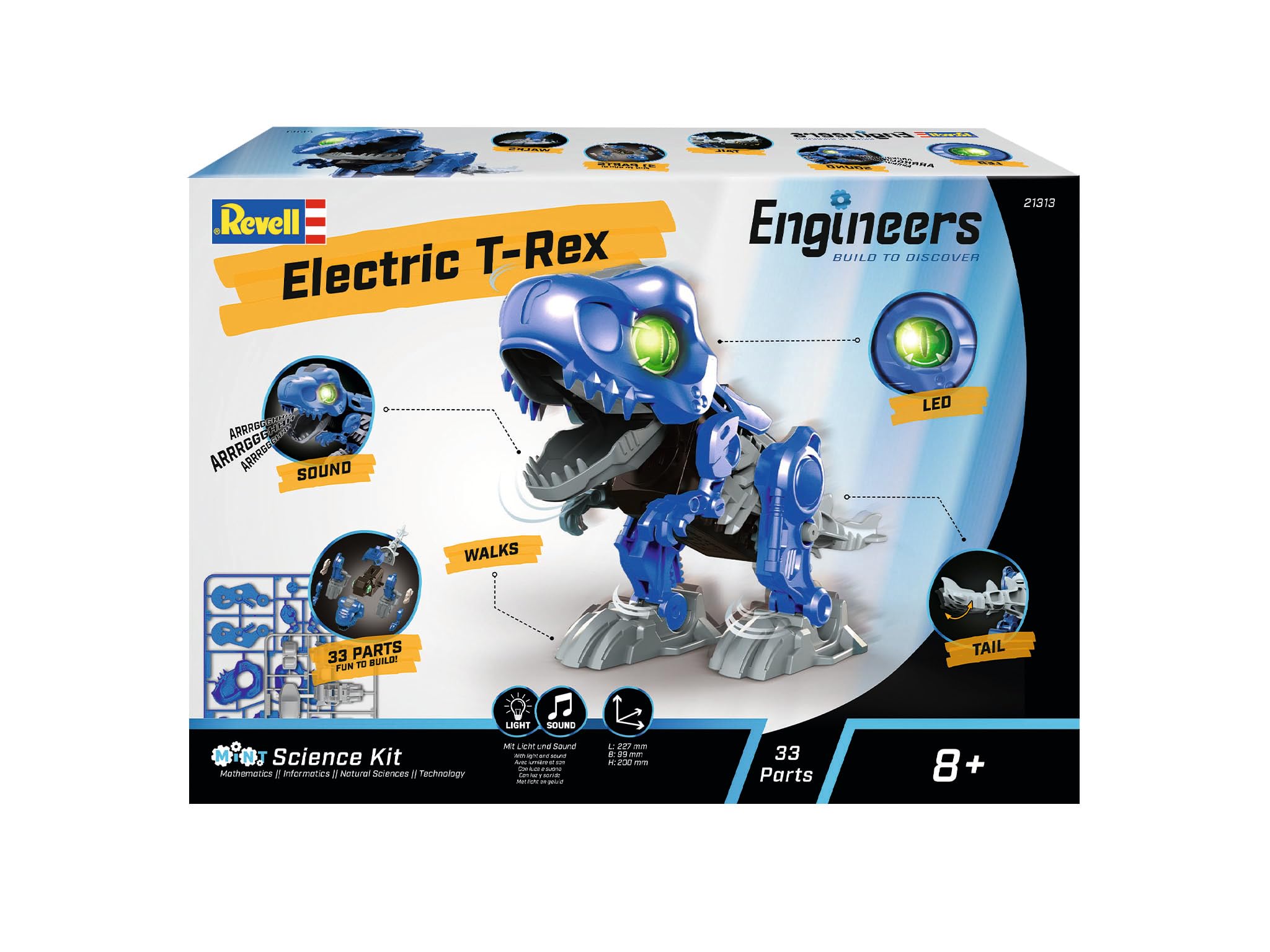 Revell 21313 Engineers - Electric T-Rex - Building & Play Fun, Walking, Roaring, LED Lights I for Boys Girls & Adults - Image 4