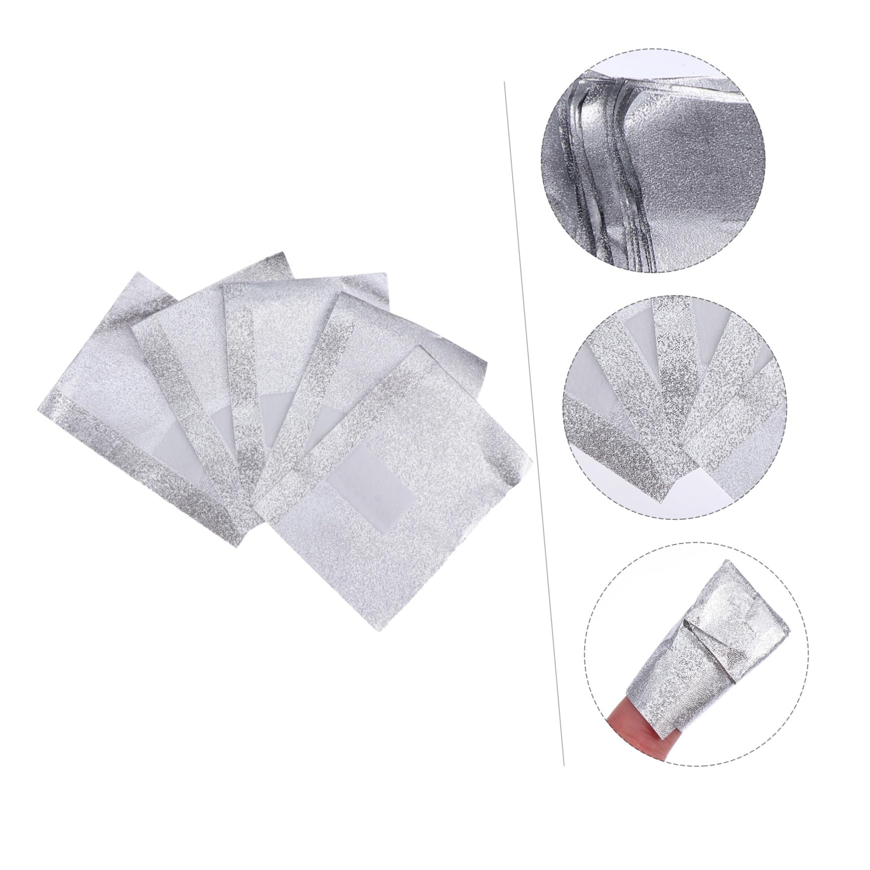 PLAFOPE 500 piezas Toallitas de Algodón para Quitar Esmalte de Uñas con Aluminio Paquete Unidades Removedor de Gel para Manicura y Uñas Acrílicas Profesional y Viajes