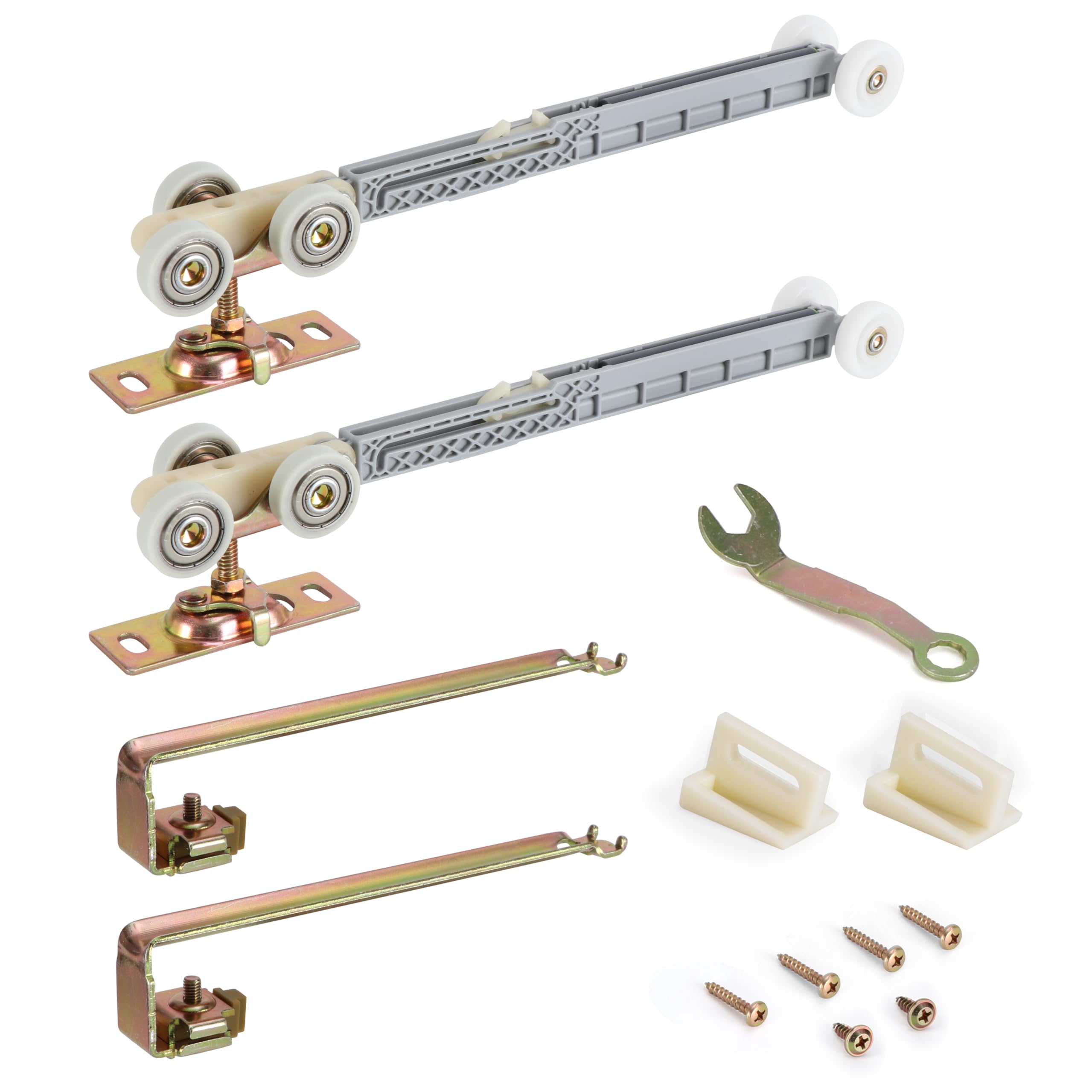 Pocket Door Soft Close Mechanism 1" Tri-Wheel with Soft Close and Soft Open