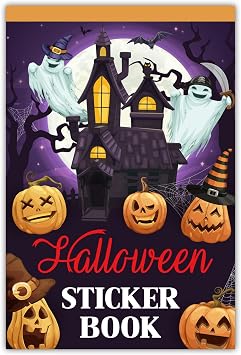 Bomichi Halloween Sticker Book, 54 Sheets 366 Pcs Journaling Scrapbooking Stickers for Journaling Scrapbooking Bullet Journals Planners Letter Card Making Collage Art Crafts Water Bottle