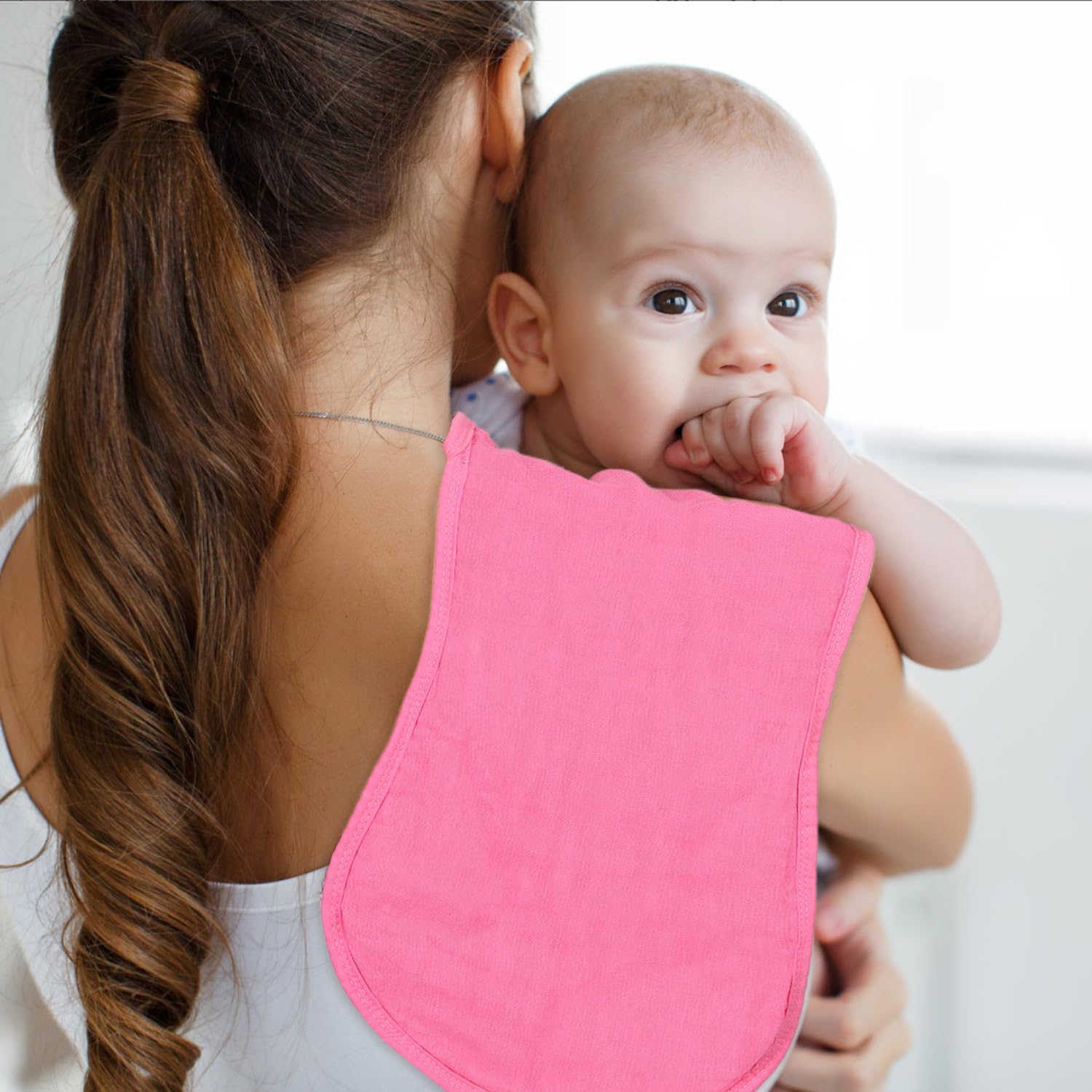 10Pcs Muslin Baby Burp Cloths Sets for Unisex, 20X10 Inches Burp Rags Cotton Burping Clothes for Newborn, Baby Girls and Boys - Image 7