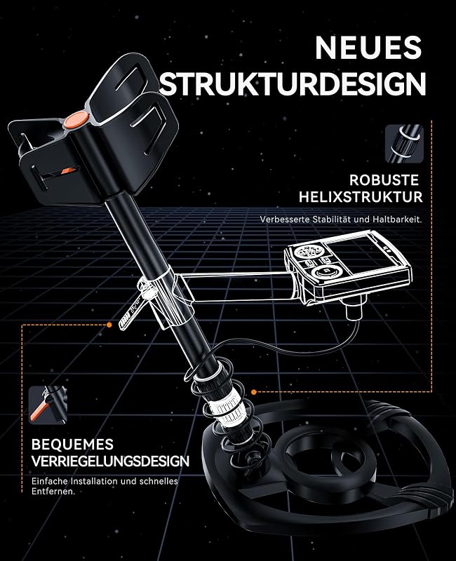 SUNPOW Professzionális Fémkereső 5 Módú DSP Chipkel, Vízálló 30cm Tekercs, 2 LCD Kijelző