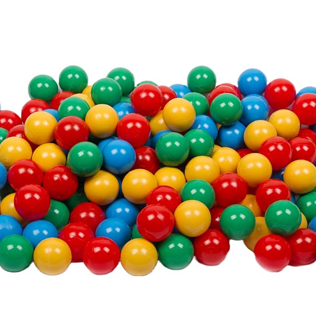 MISIOO Bolas para baño de pelotas, 500 unidades, multicolor, bolas de baño de bolas de 6 cm de diámetro