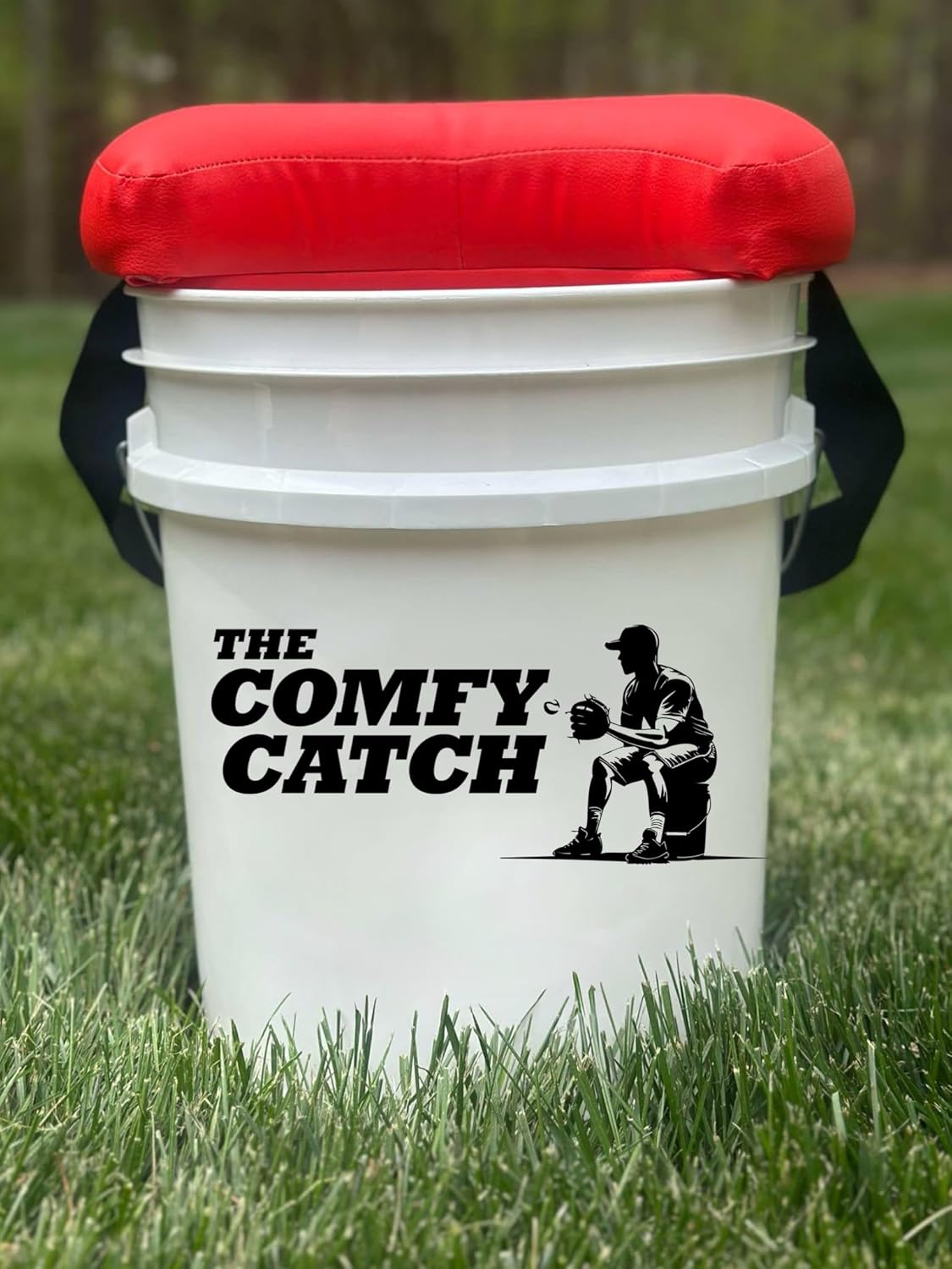 Padded Seat Cushion, Portable Storage Solution with Access Cutout, Fits 5 Gallon Buckets