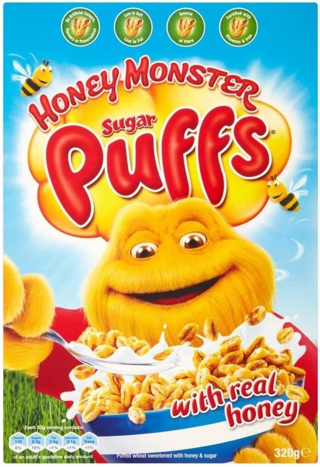 Honey Monster Foods Sugar Puffs (320g)