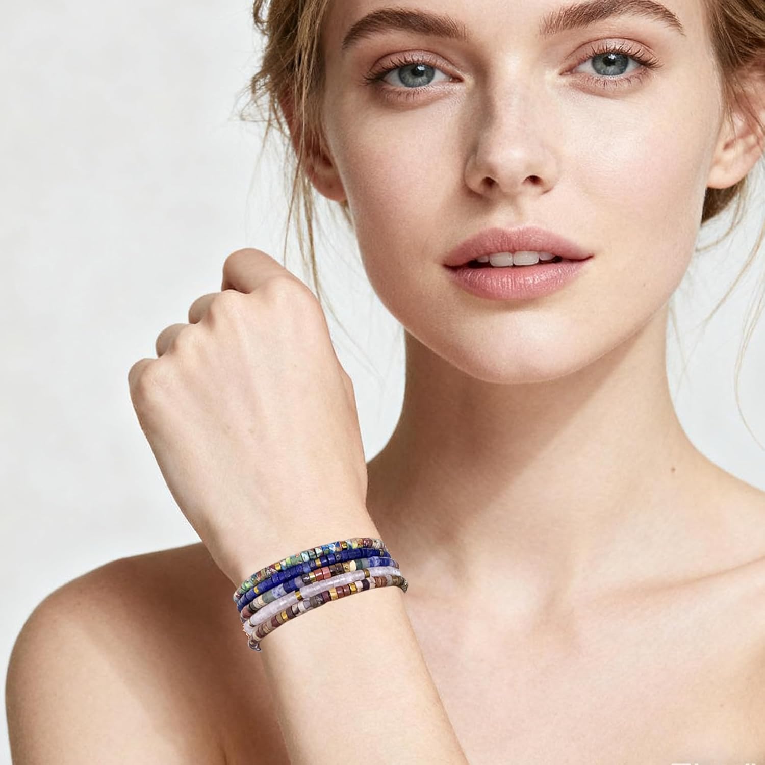 Inspirational Bracelet for Women - Handmade Natural Stone Beaded Wrap Bracelet, Positive Energy Jewelry Gift for Her - Image 6