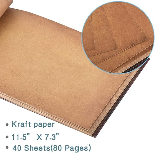 Miniatura 5 de Our Adventure Book - Álbum de fotos hecho a mano de 11.92 x 7.62 pulgadas, álbum de fotos con memoria atemporal 3D retro en relieve en la cubierta