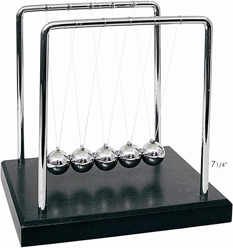 PowerTRC Newtons Cradle Balance Balls 7 14 Science Physics Gadget Desk Toys Accessories