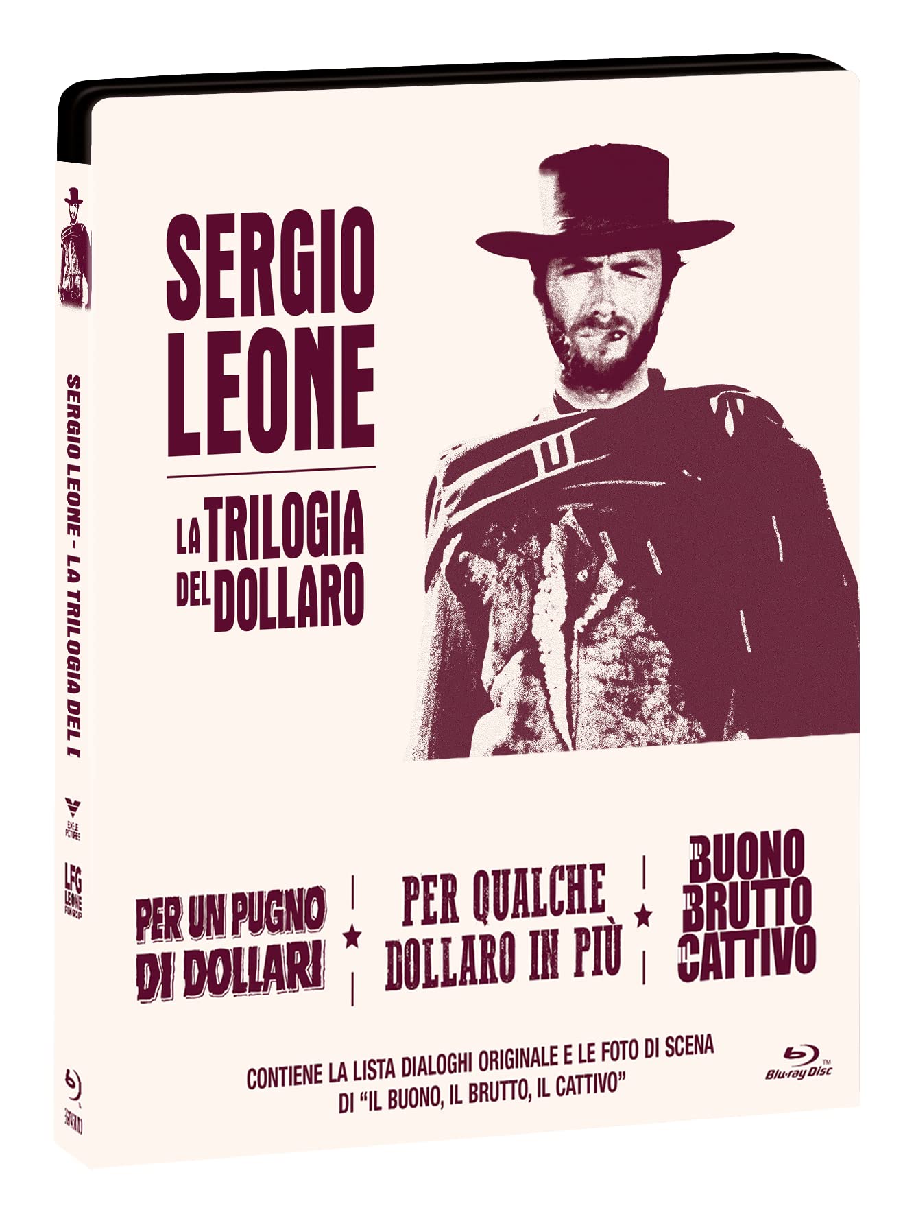 Cofanetto Sergio Leone "La Trilogia Del Dollaro" Steelbook (3 Bd) + Booklet 30 Pp. Ltd
