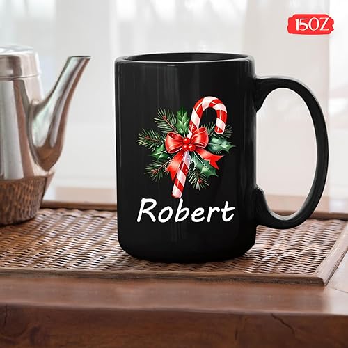 Vista 105 de Taza de café de Navidad personalizada con muñeco de nieve, taza de cerámica de Navidad, taza de Navidad personalizada con nombre, taza de Navidad