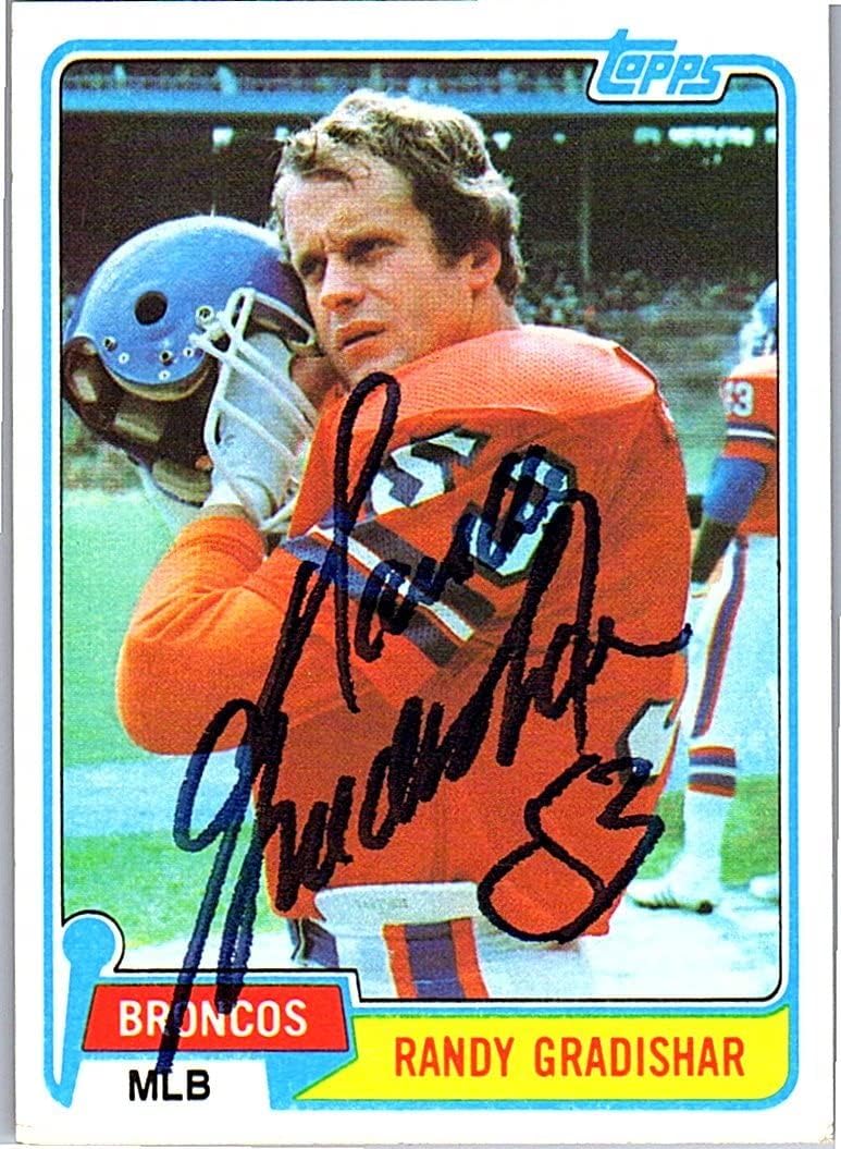 Randy Gradishar Autographed Collectible Football Card - 1981 Topps Football Card #116 (Broncos) Free Shipping