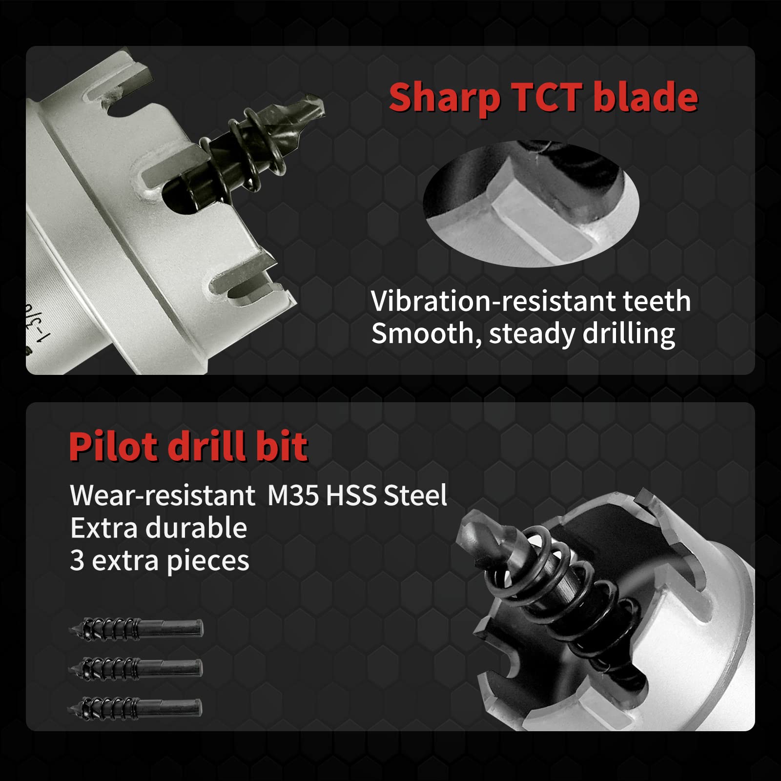ACTOOL 2-3/8" Diameter X 2" Depth Carbide Tipped Annular Cutter