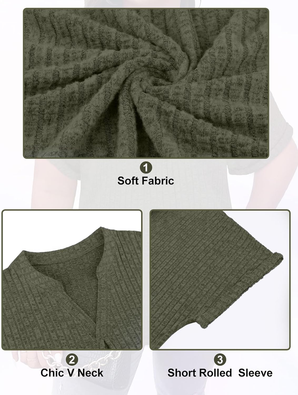 Tanst Sky Womens Plus Size Tops Short Sleeve V Neck Shirts Summer Casual Tunic Blouses XL-5XL - Image 5