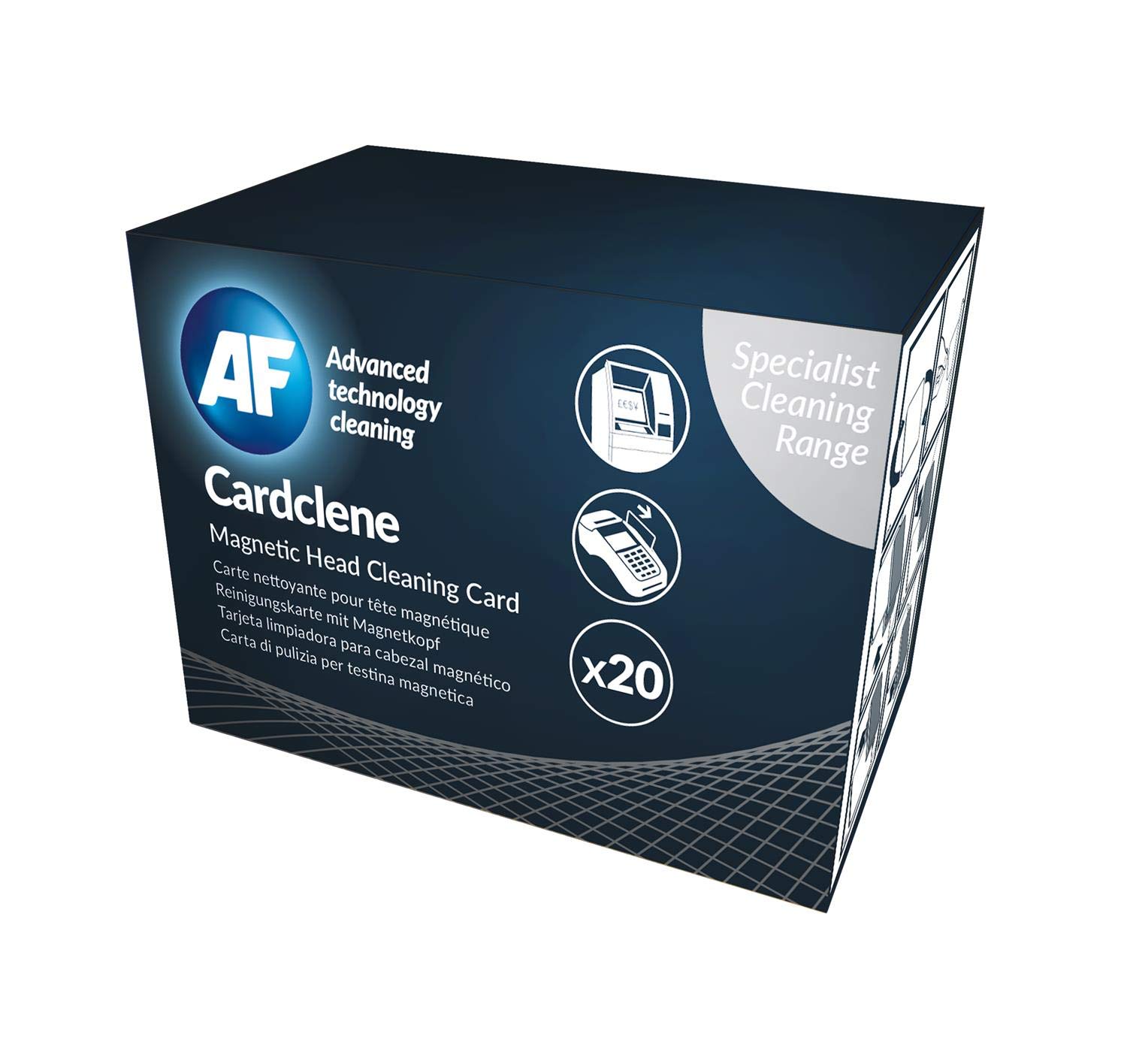 AF Bte de 20 Cardclene Carte Nettoyante pour Tête Magnétique