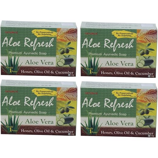 Yaturu Yeturus Aloe Refresh Premium Soap 100gms Set of 4