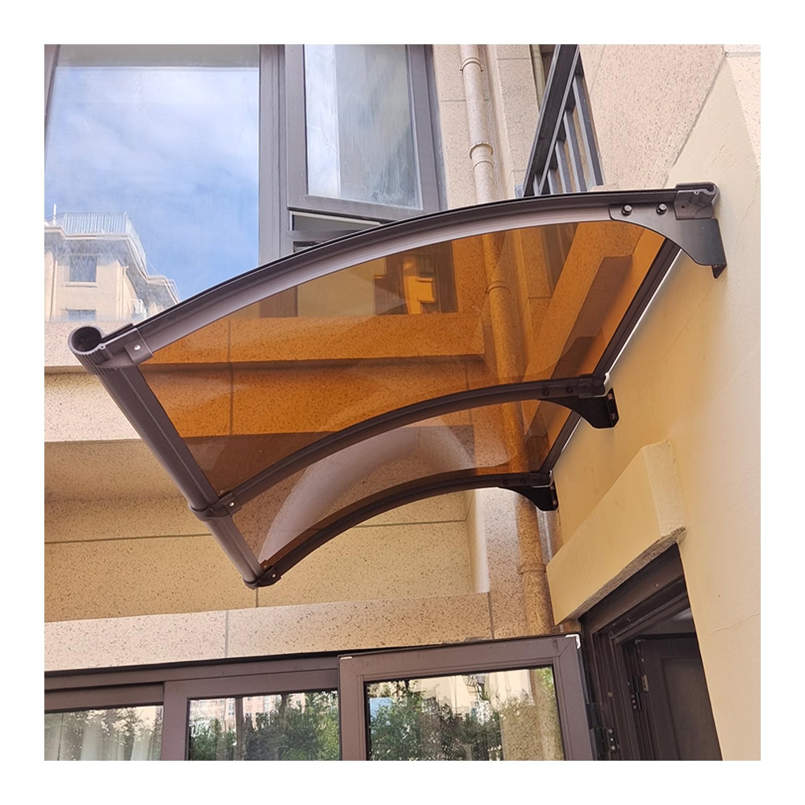 GJZQDKX 57x220cm Typhoon-Resistant Canopy for Doors & Windows Flexible Multi-Unit Awning for Outdoor Garden Entrance Weatherproof Protection for Entryways.