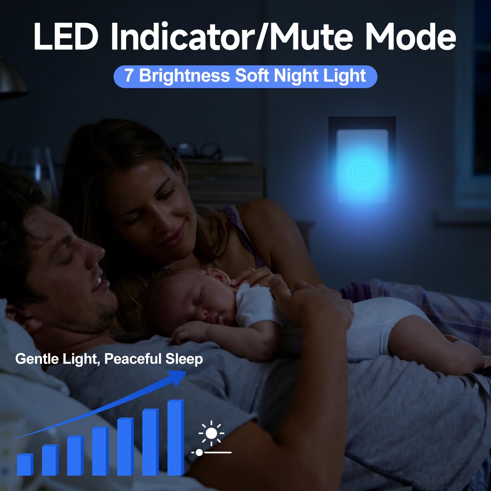 NineLeaf - Detector de apertura de puerta, alarma de puerta y ventana, Ring Chime con receptores de enchufe eléctrico, alcance de funcionamiento 600 pies para el hogar corporativo tienda, 3