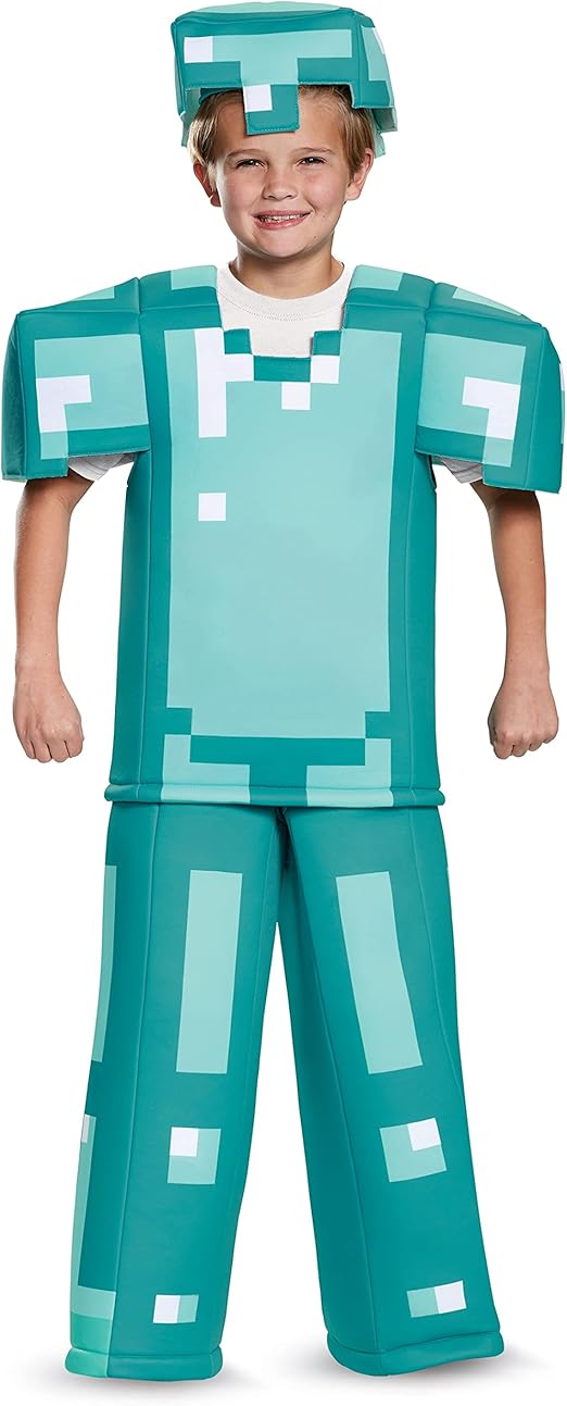 Disguise Minecraft Armor Costume, Official Minecraft Costume for Kids