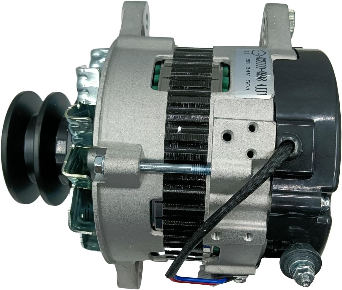 HOLDWELL 24V 50A Alternator 8980890630 8980890631 compatible with Hitachi TX75US ZX70-3 ZX70-3-HCME ZX75UR-3 Isuzu 4LE1 4LE2 JCB 75D 85D