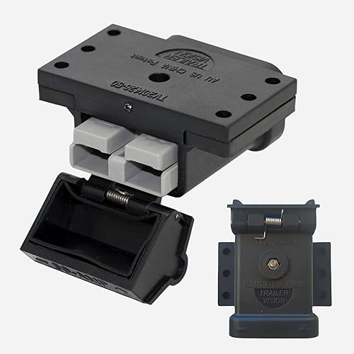 Miniatura 9 de Trailer Vision Cajas de batería de 50 A de montaje de cubierta protectora de conector rápido para calibre 6-12 AWG 50 Amp Anderson Plug Assembly -