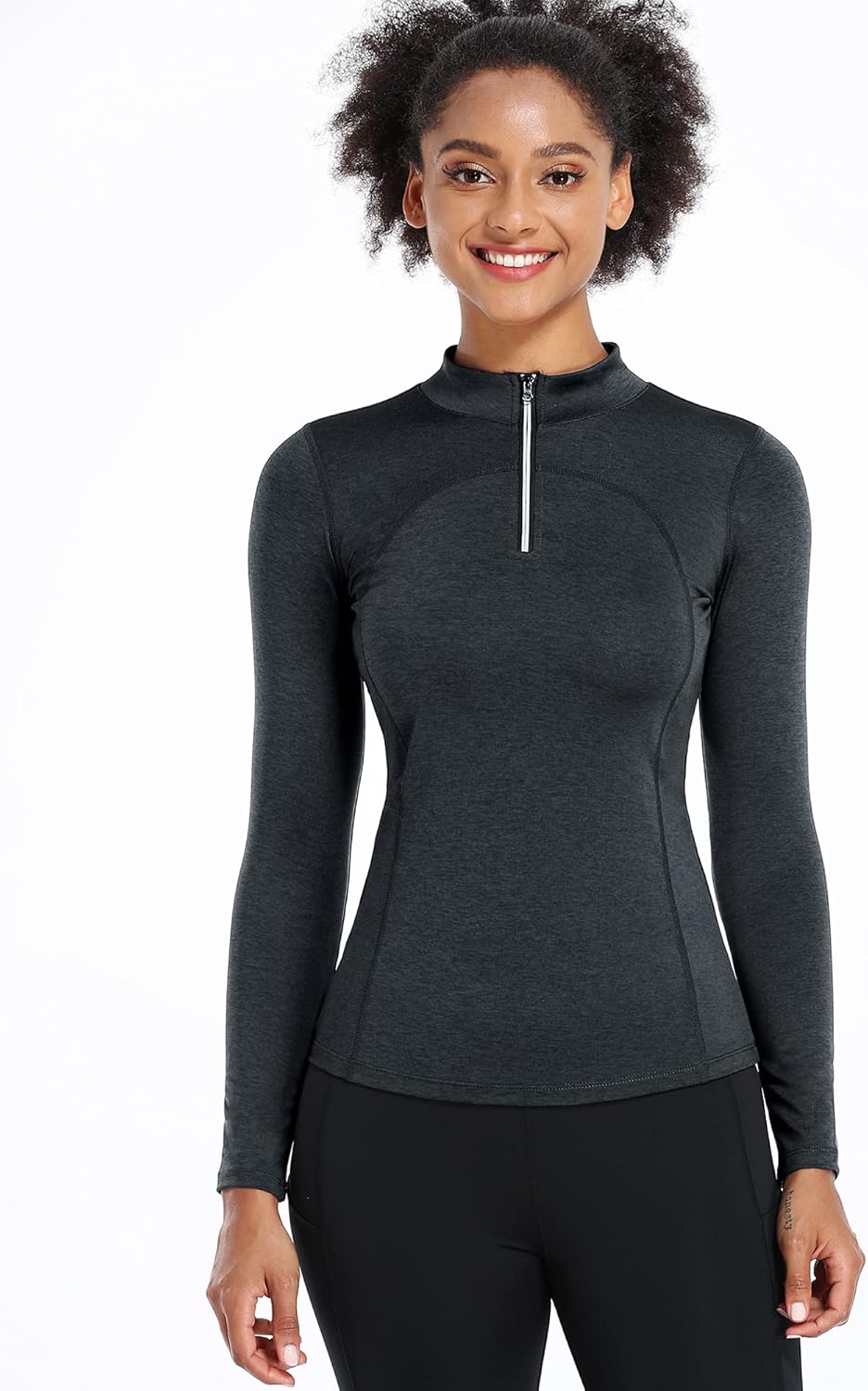 CADMUS Women's Compression Long Sleeve Shirts for Hiking Running Dry Fit Tights - Image 2