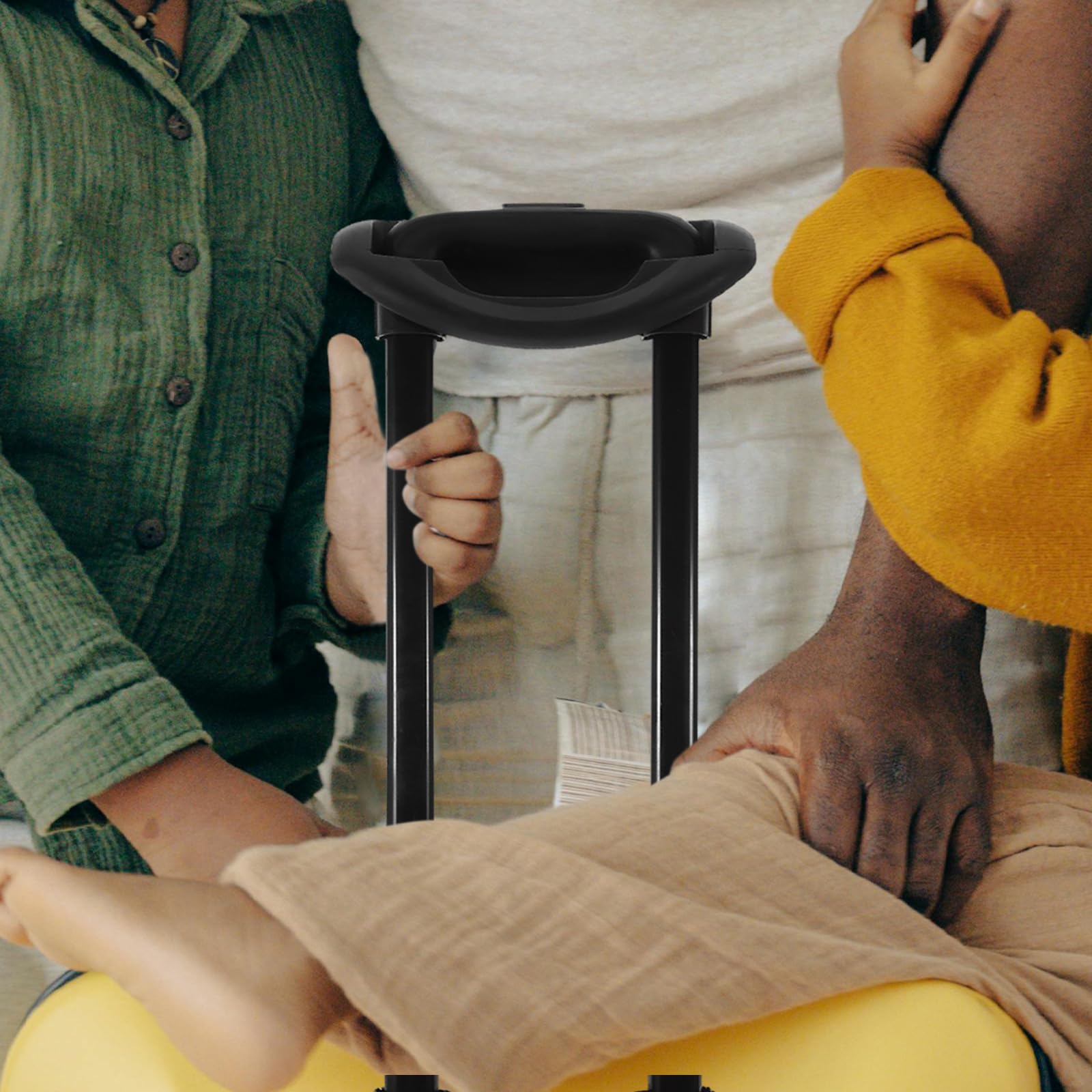 HANABASS Asa Telescópica para Maleta Resistente y Anticompresión de Hierro y Aluminio Diseño Retráctil Adecuado para Viajes Prolongados