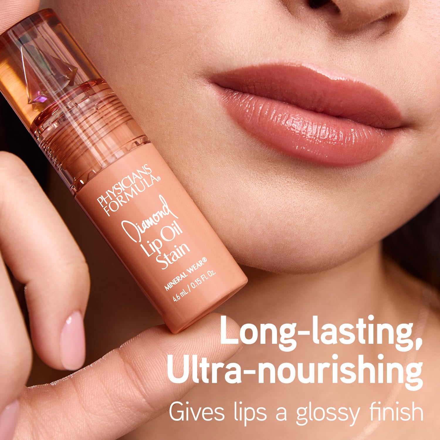 Mineral Wear Diamond Lip Oil Stain - Natural Nude