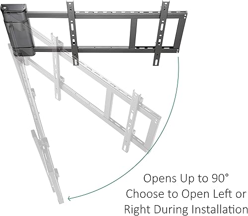 Miniatura 2 de ynVISION.DESIGN Soporte motorizado de montaje en pared para TV de 32 a 75 pulgadas con control remoto  Gira hasta 90 grados  Compatible con Samsung,